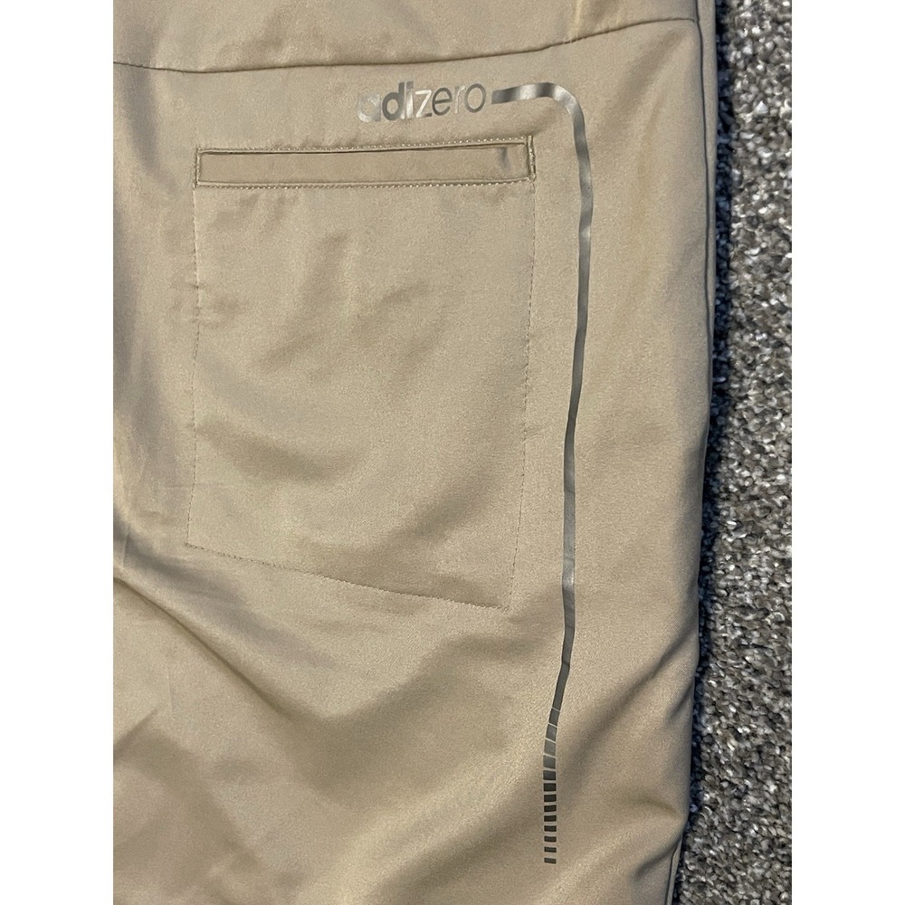 Adidas Golf Shorts‎ Mens 38 Adizero Khaki Tan Performance Chino Flat Front - Picture 4 of 7